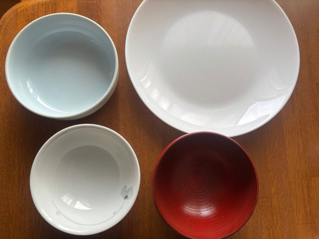 1人暮らし料理初心者マストバイ食器編、基本の食器